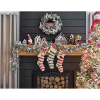 North Pole Trading Co. Santa Lodge Gondola Christmas Tabletop Tree