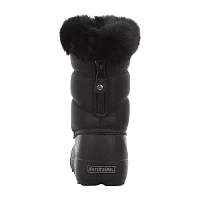 Northside Little & Big  Girls Ava Faux Fur Trim Insulated Flat Heel Snow Boots