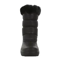 Northside Little & Big  Girls Ava Faux Fur Trim Insulated Flat Heel Snow Boots