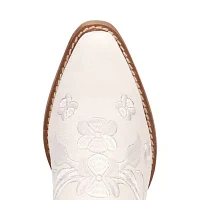 Dingo Womens Sweetheart Leatherie Stacked Heel Cowboy Boots