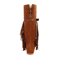 Dingo Womens Lakota Leather Wedge Heel Cowboy Boots