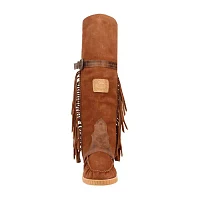 Dingo Womens Lakota Leather Wedge Heel Cowboy Boots