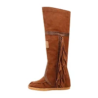 Dingo Womens Lakota Leather Wedge Heel Cowboy Boots