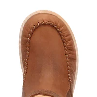 Dingo Womens Montauk Leather Wedge Heel Cowboy Boots