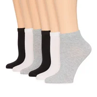 Mixit Cotton Modal 6 Pair Low Cut Socks Womens