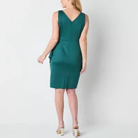 Atelier Danielle Womens Smoothing And Slimming Collection Sleeveless Sheath Dress