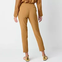 Worthington Womens Mid Rise Slim Fit Ankle Pant