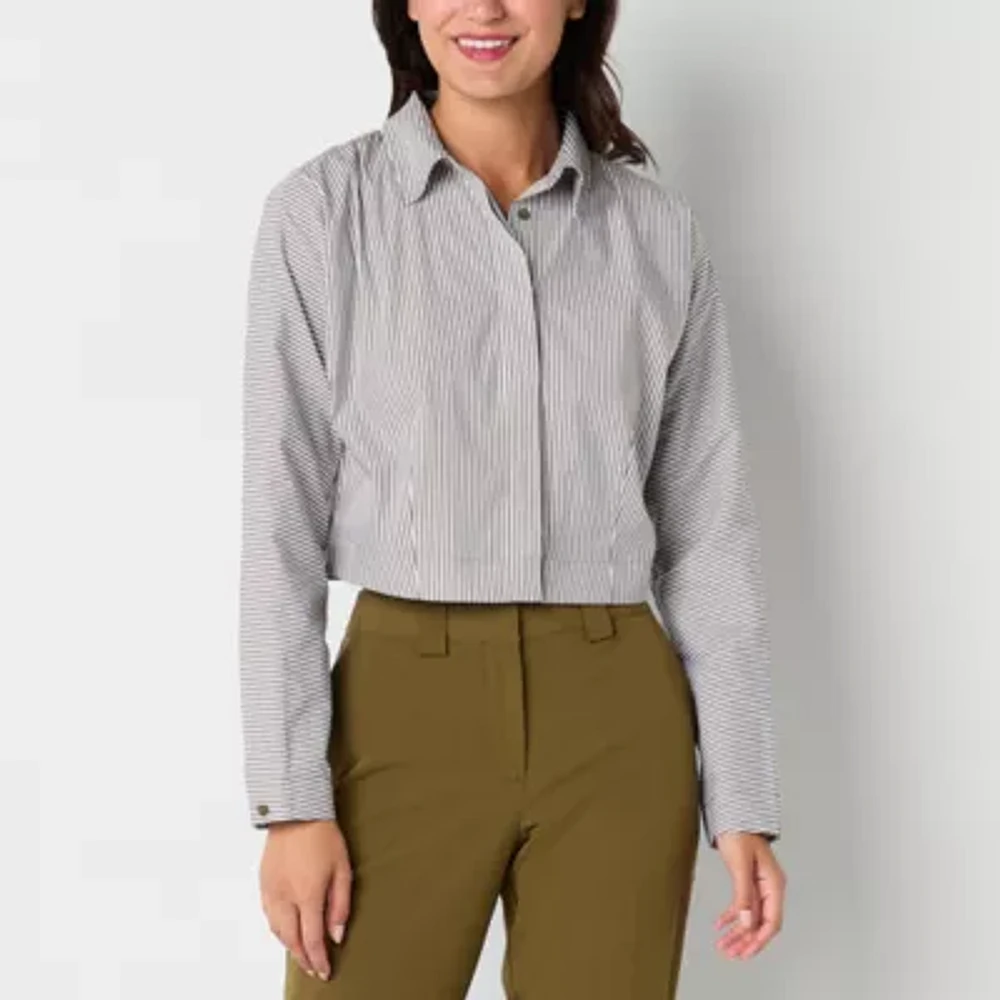 Worthington Womens Long Sleeve Blouse