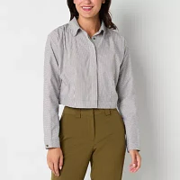 Worthington Womens Long Sleeve Blouse