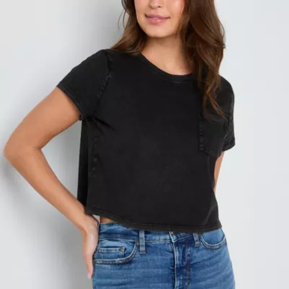 a.n.a Womens Crew Neck Short Sleeve T-Shirt