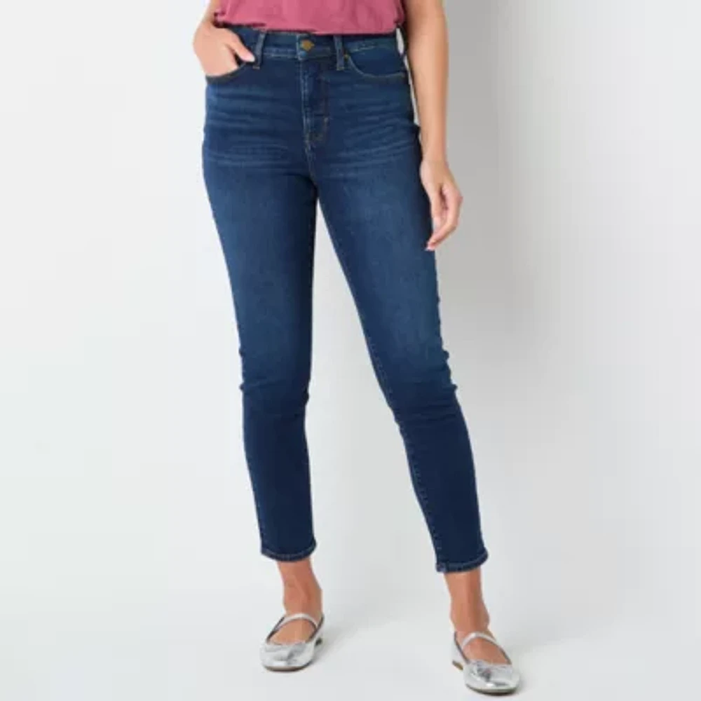 a.n.a Womens High Rise Skinny Ankle Fit Jean