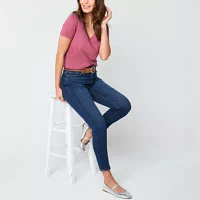 a.n.a Womens High Rise Skinny Ankle Fit Jean