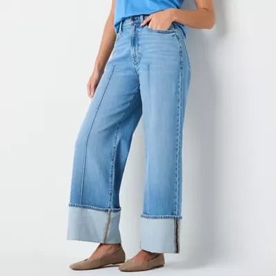 a.n.a Womens Highest Rise Wide Leg Jean