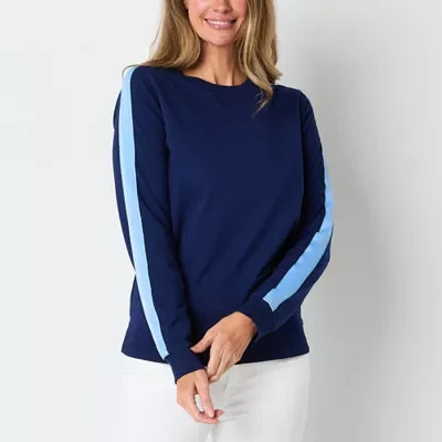 St. John's Bay Womens Long Sleeve Sweatshirt