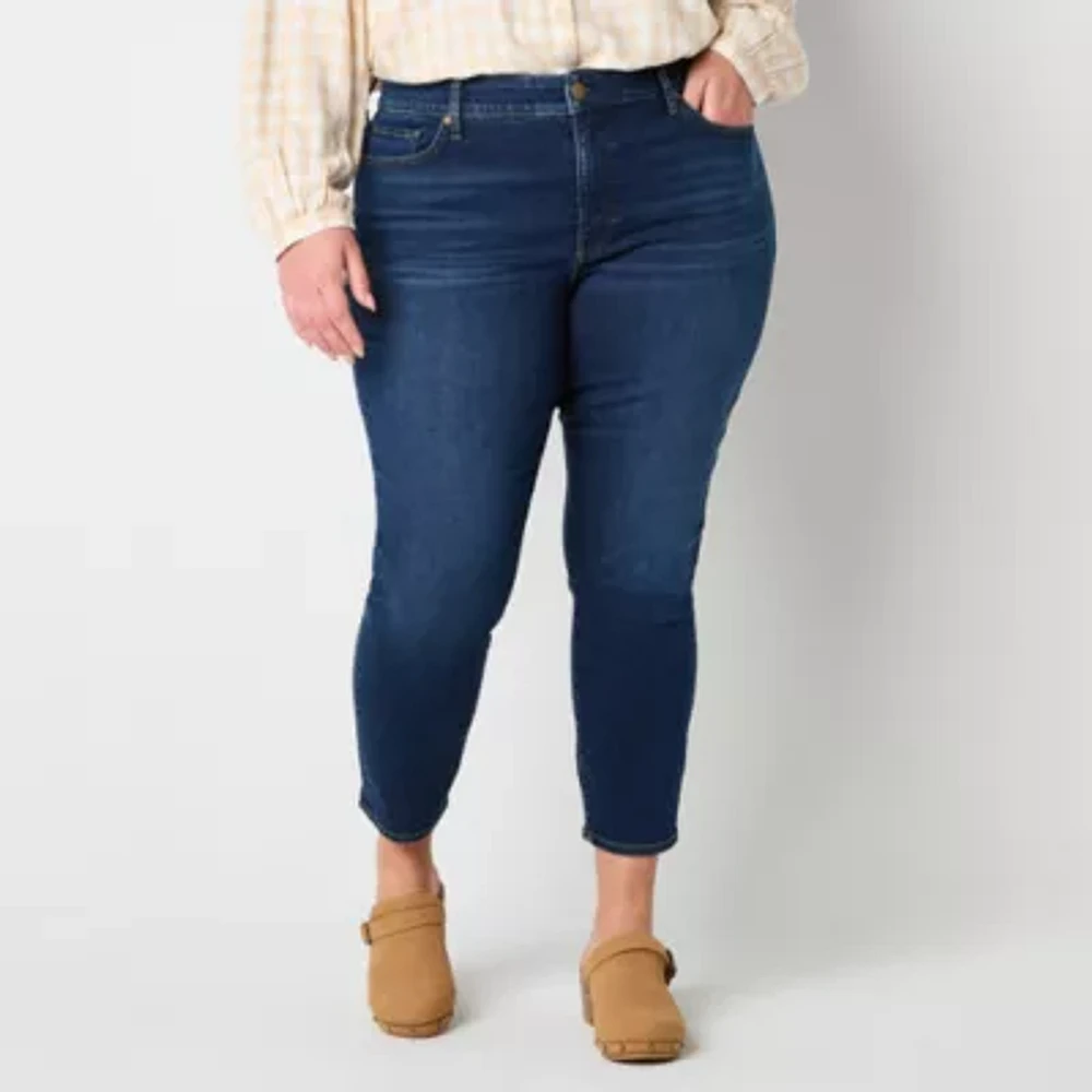 a.n.a - Plus Womens High Rise Skinny Fit Jean