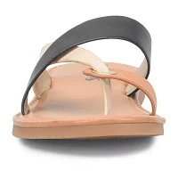 Korks Womens Catarina Toe Ring Strap Flat Sandals