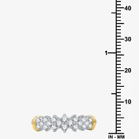 1/2 CT.T.W. Natural Diamond 10K Two-Tone Gold Pyramid Ring