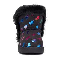 Olivia Miller Toddler Girls Unicorn Slipper Flat Heel Winter Boots