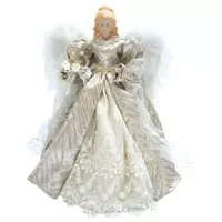 16" Silver Elegant Angel Tree Topper