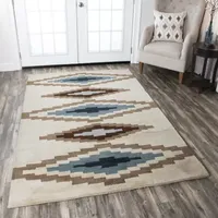 Rizzy Home Tumble Weed Loft Collection Elliana Diamond Rectangular Rugs