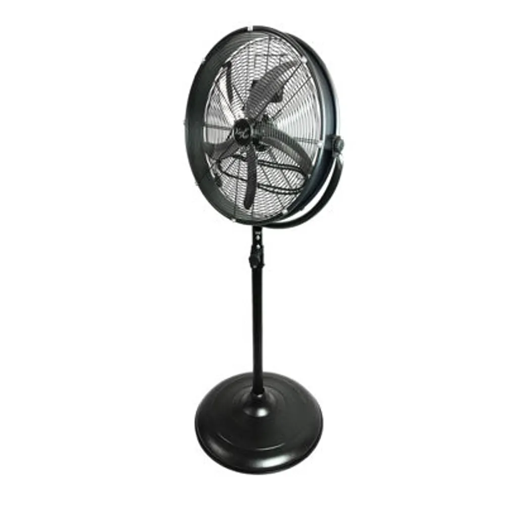 Vie Air 20" Industrial 3 Speed Heavy Duty Powerful and Quiet Metal High Velocity 360 Degree Tilting Pedistal Drum Fan