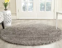 Safavieh Milan Collection Harper Solid Shag Indoor Round Area Rug