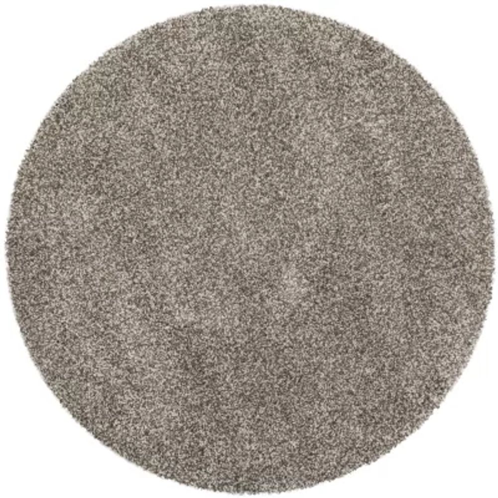 Safavieh Milan Collection Harper Solid Shag Indoor Round Area Rug