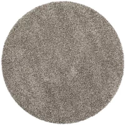 Safavieh Milan Collection Harper Solid Shag Indoor Round Area Rug