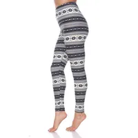 White Mark Women's One Fits Most Printed Leggings