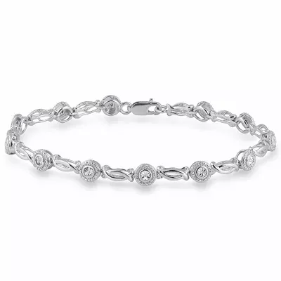 1/10 CT.T.W. Natural Diamond Sterling SIlver Tennis Bracelet