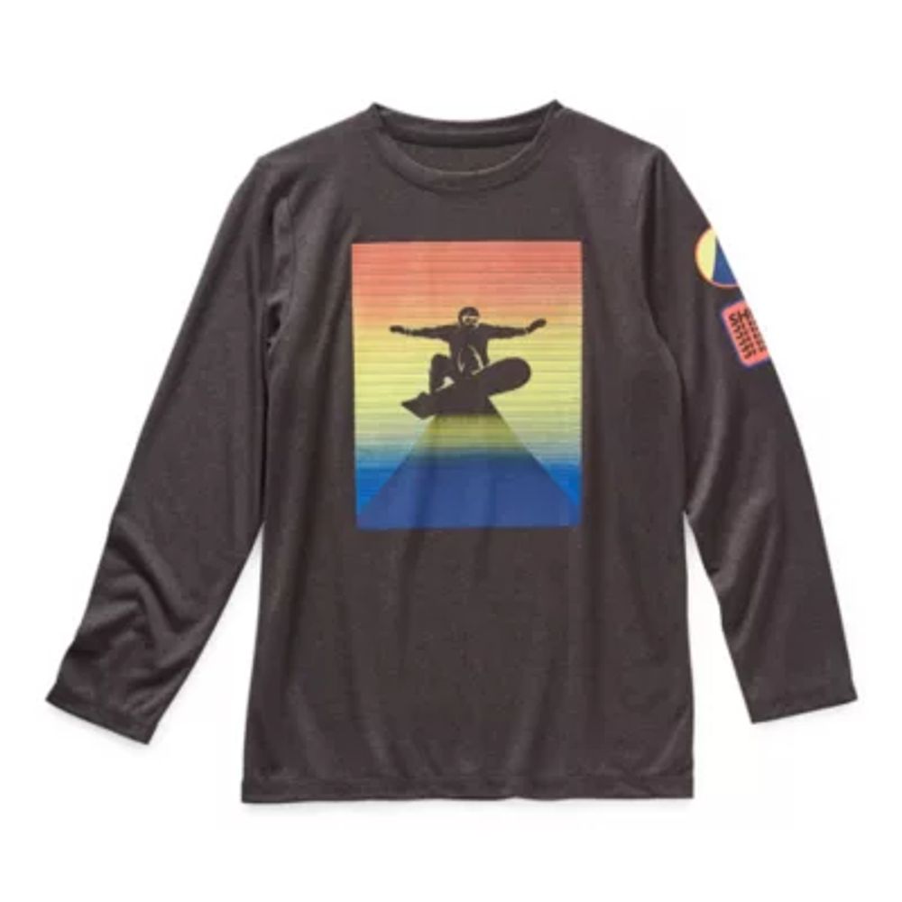 Xersion Little & Big Boys Crew Neck Long Sleeve T-Shirt