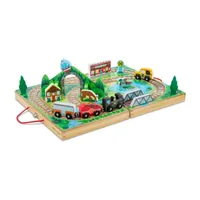 Melissa & Doug Take-Along Tabletop Railroad Playset 17-pc. Train