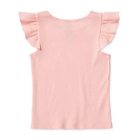 Okie Dokie Toddler & Little Girls Rib Round Neck Tank Top