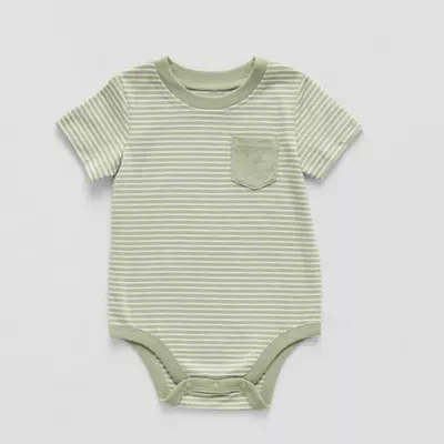 Okie Dokie Baby Boys Crew Neck Short Sleeve Bodysuit