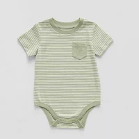 Okie Dokie Baby Boys Crew Neck Short Sleeve Bodysuit