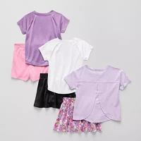 Okie Dokie Toddler & Little Girls 6-pc. Skort Set