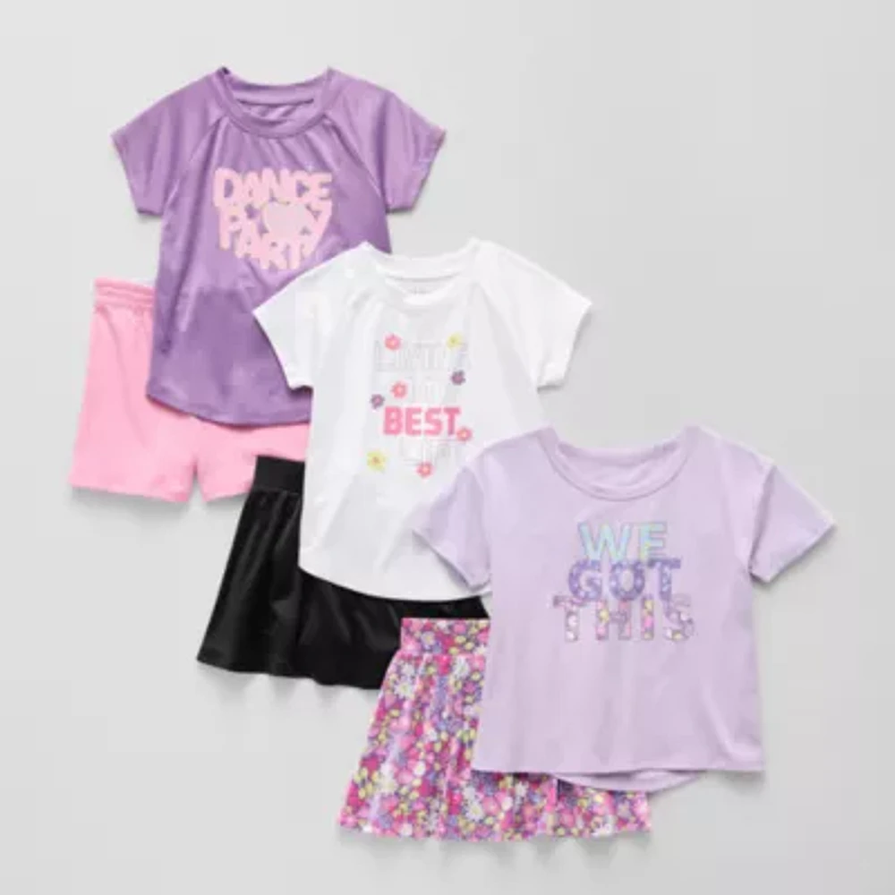 Okie Dokie Toddler & Little Girls 6-pc. Skort Set