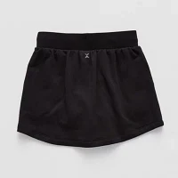 Xersion Super Soft Little & Big Girls Mid Rise Fleece Skort