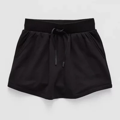 Xersion Super Soft Little & Big Girls Mid Rise Fleece Skort