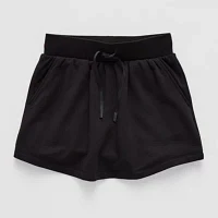 Xersion Super Soft Little & Big Girls Mid Rise Fleece Skort