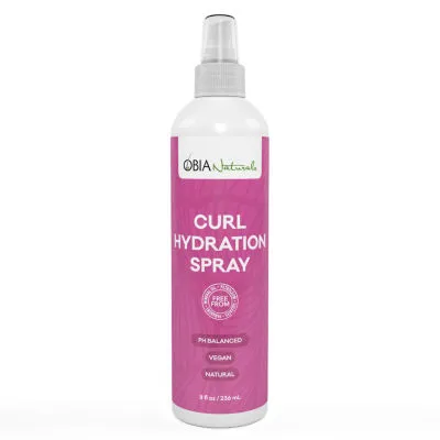 Obia Naturals Curl Hydration Spray Flexible Hold Hair Spray-8 oz.