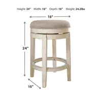 Signature Design by Ashley® Realyn Dining Collection Counter Height Upholstered Swivel Bar Stool