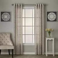 Saturday Knight Chainlink Light-Filtering Grommet Top Single Curtain Panel