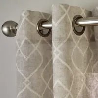 Saturday Knight Chainlink Light-Filtering Grommet Top Single Curtain Panel