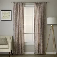 Saturday Knight Cheetah Spot Light-Filtering Rod Pocket Single Curtain Panel