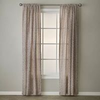 Saturday Knight Cheetah Spot Light-Filtering Rod Pocket Single Curtain Panel