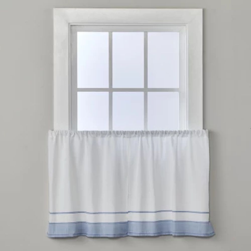 Saturday Knight Carrick Stripe 2-pc. Rod Pocket Window Tier