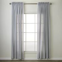 Saturday Knight Catherine Crochet Light-Filtering Rod Pocket Set of 2 Curtain Panel