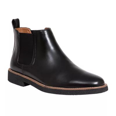 Deer Stags Mens Rockland Block Heel Chelsea Boots Wide Width