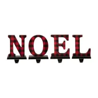 Glitzhome Metal Noel 4-pc. Christmas Stocking Holder